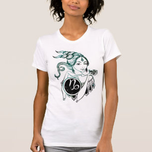 Camiseta Capricórnio Art Deco Lady