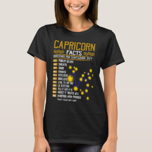 Camiseta Capricórnio Fatos Horoscópios Capricórnio Aniversá