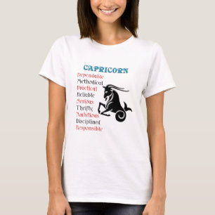 Camiseta Capricórnio Horoscópio Sinal Zodiac