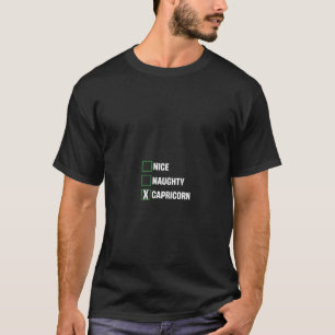 Camiseta Capricórnio Legal Malicioso Horóscopos Engraçados