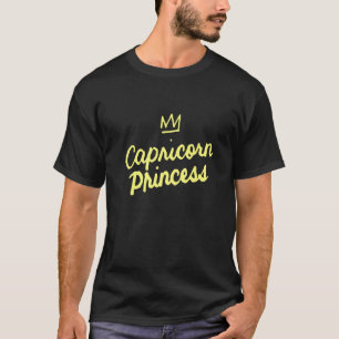 Camiseta Capricórnio Princesa Zodiaca Horoscópio Astroógico
