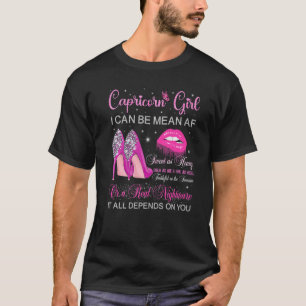 Camiseta Capricórnio Rapariga Aniversário Altos Pingando Lá