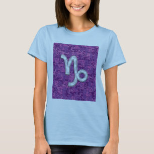 Camiseta Capricórnio Zodiac Símbolo Fuchsia Digital Camoufl