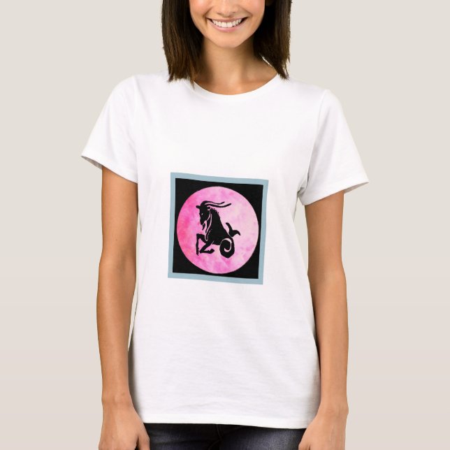 Camiseta Capricórnio Zodiac - Símbolo T-Shirt feminino (Frente)