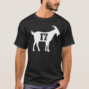 Camiseta Caprino 17 G.O.A.T. Número 17 Caprinos