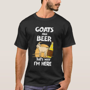 Camiseta Caprino e Cerveja É Por Isso Que Estou Aqui O Far