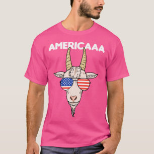 Camiseta Caprino Patriótico 4 De Julho Homens Brincadeiras