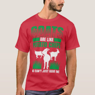 Camiseta Caprinos De Mens São Como Batatas Que Você Não Pod