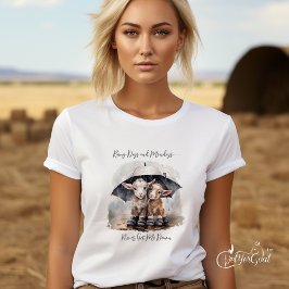 Camiseta Caprinos do dia chuvoso