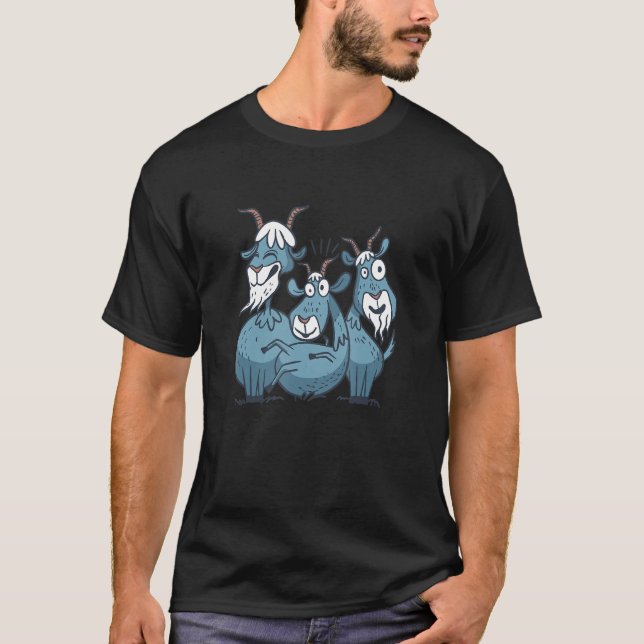 Camiseta Caprinos loucos Goa Goat (Frente)