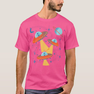 Camiseta Cápsula Espacial Da Idade Atômica Gatos Em Molho V