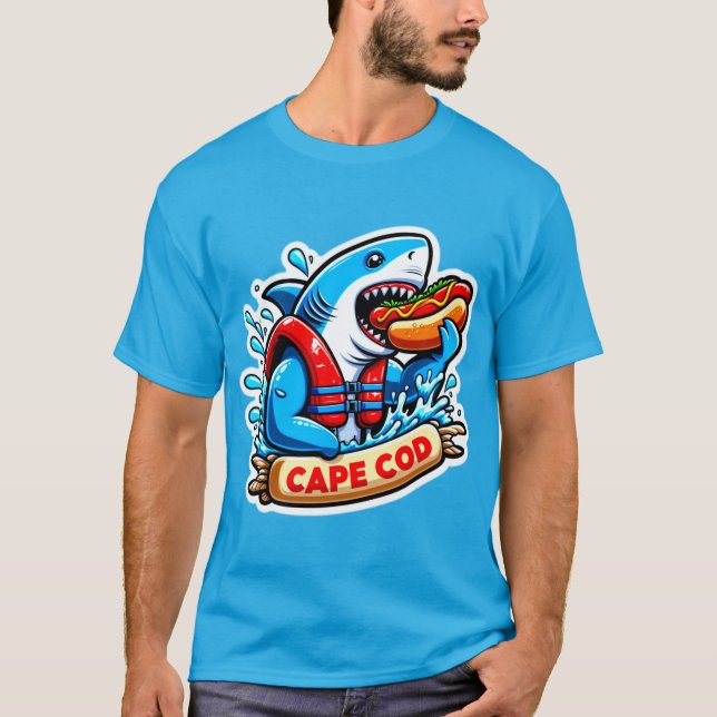 CAMISETA CÁPSULA EXCELENTE DE BACALHA BRANCA COMENDO CACHOR (Frente)