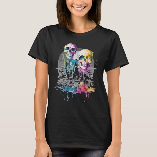 Camiseta Cápsulas de Espectro de Cores Assoladas por Gravid (Frente)