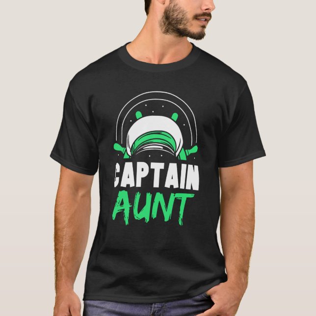 Camiseta Captain Aunt Yacht Ship Skipper Boat (Frente)