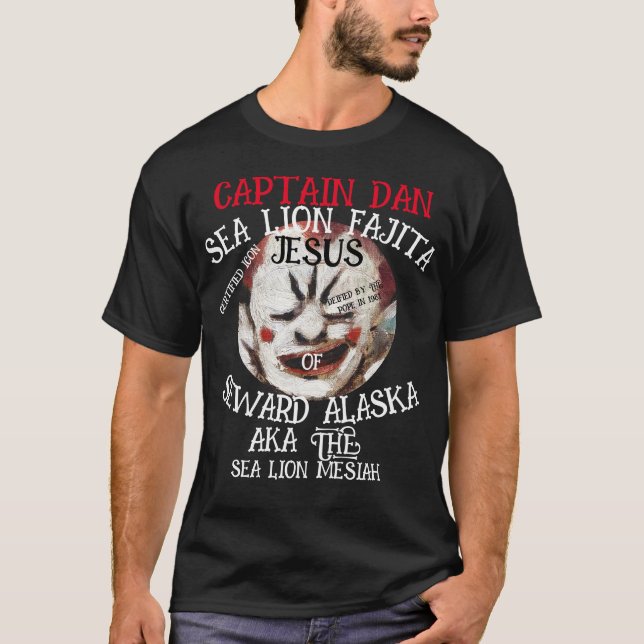CAMISETA CAPTAIN DAN SEA LION FAJITA JESUS SEWARD ALASKA AK (Frente)