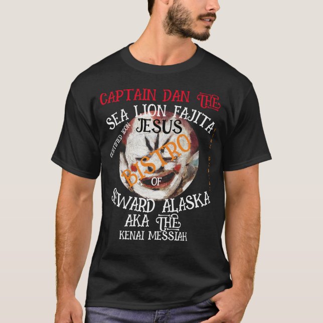 CAMISETA CAPTAIN DAN SEA OTTER FAJITA JESUS SEWARD ALASKA (Frente)