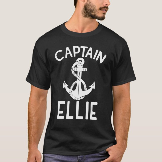 Camiseta Captain Ellie Yacht Sailing Ship Boating Boat (Frente)