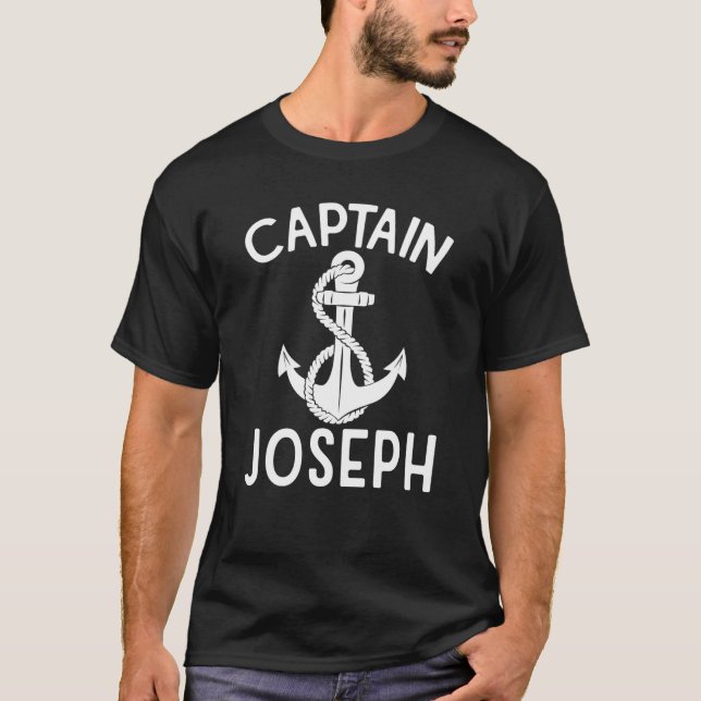 Camiseta Captain Joseph Anchor Boating Ship Boat Yacht (Frente)