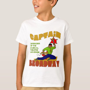 Camiseta Captain o t-shirt de Lite dos miúdos de Broadway