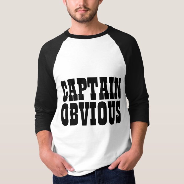 Camiseta CAPTAIN OBVIOUS T-Shirts (Frente)