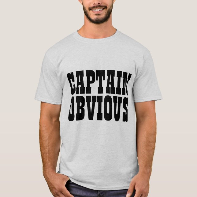 Camiseta CAPTAIN OBVIOUS T-Shirts (Frente)