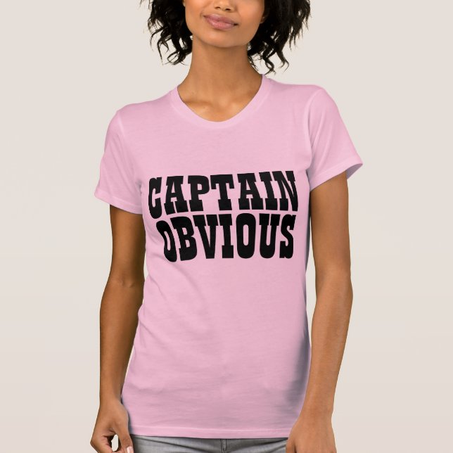 Camiseta CAPTAIN OBVIOUS T-Shirts (Frente)
