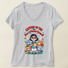 Camiseta Captain of the Pre-K Power Crew