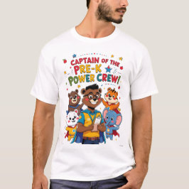 Camiseta Captain of the Pre-K Power Crew