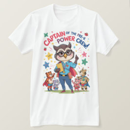 Camiseta Captain of the Pre-K Power Crew