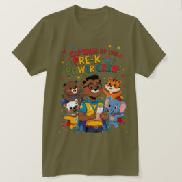 Camiseta Captain of the Pre-K Power Crew