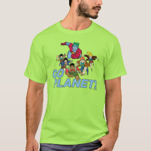 Camiseta Captain Planet and the Planeteers - Go Planet!