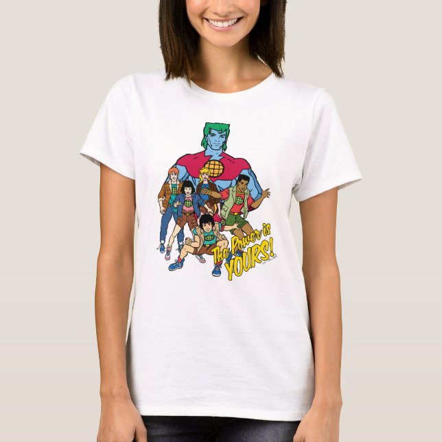 Camiseta Captain Planet Group Graphic - The Power Is Yours! (Frente)