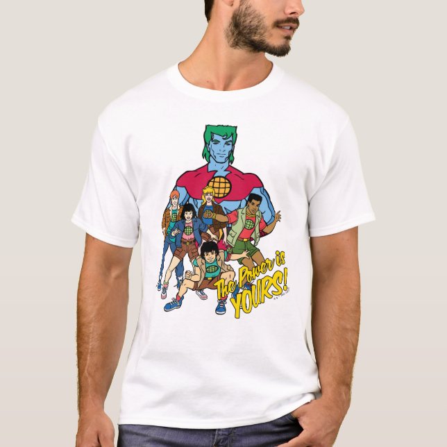 Camiseta Captain Planet Group Graphic - The Power Is Yours! (Frente)