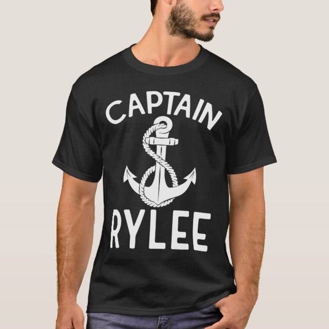 Camiseta Captain Rylee Anchor Boat Boating Yacht Ship  (Frente)