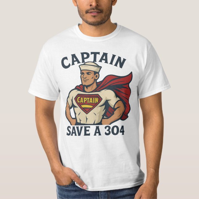 Camiseta Captain Save A 304 - T-Shirt (Frente)
