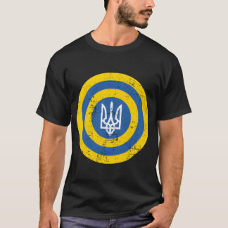 Camiseta Captain Ukraine Shield Ukrainian Flag Solidarity D