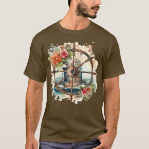 Camiseta Captain Wheel com Flores