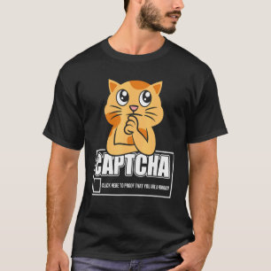 Camiseta Captcha Cat Robot Design