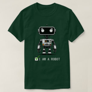Camiseta Captcha Robot - Eu sou um Robô