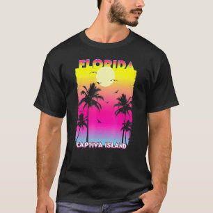 Camiseta Captiva Island Flórida Fl Summer Vintage Sunset