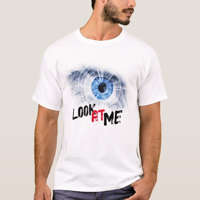 Camiseta Captivating Gazes: 'Olhem para mim' Olhos Projetad (Frente)