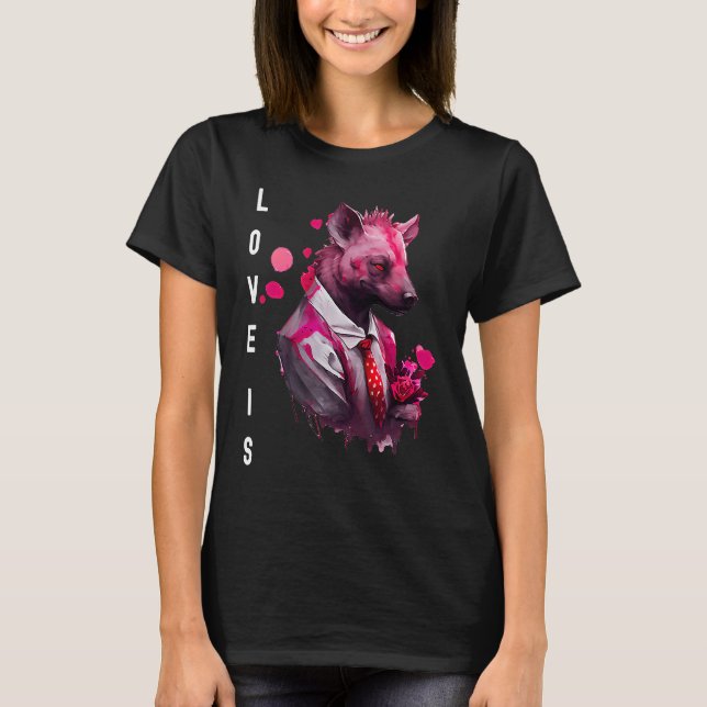 Camiseta Captivating Love is With Heart Animal Valentine's  (Frente)