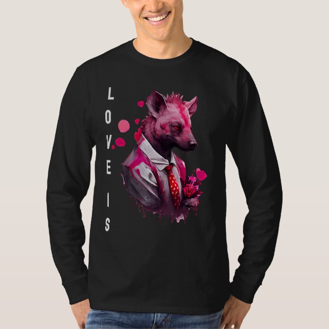 Camiseta Captivating Love is With Heart Animal Valentine's  (Frente)