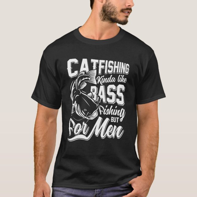 Camiseta Captura como peixe-palha de pesca de latão F (Frente)