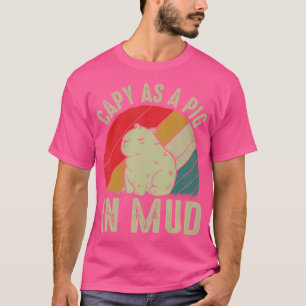 Camiseta Captura Como Porco Em Lama Rodent Capybara Lover P