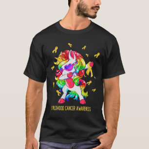 Camiseta Captura de cancer de fita de ouro unicórnio