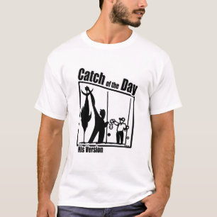 Camiseta Captura de pesca engraçada do humor da pesca da
