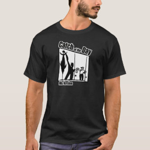 Camiseta Captura de pesca engraçada do humor da pesca da