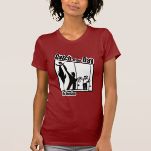 Camiseta Captura de pesca engraçada do humor da pesca da