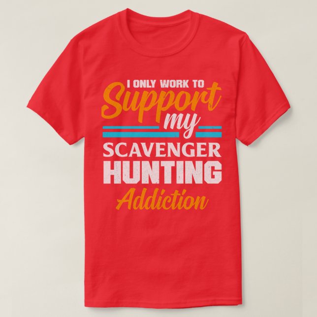 Camiseta Captura de Scavenger Geocaching para um Geocacher (Frente do Design)